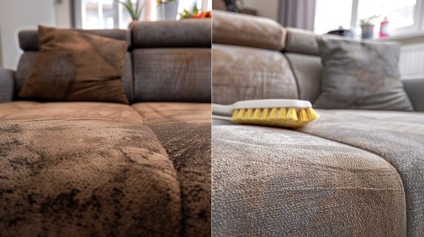 Astuces efficaces pour nettoyer un canapé en tissu